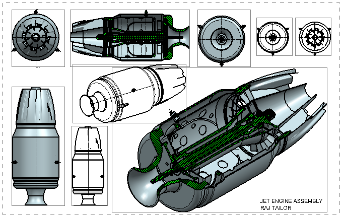 Jet Engine Assembly Design