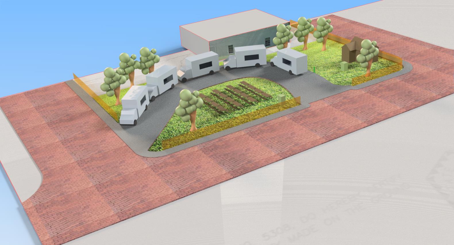 Food Truck Park CAD Drafting and Design Challenges