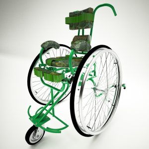 mobility assistance device wheelchair 3d modeling design