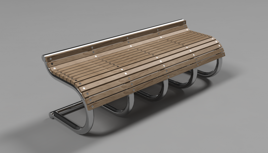 Concept bench Product Design 3D cad modeling