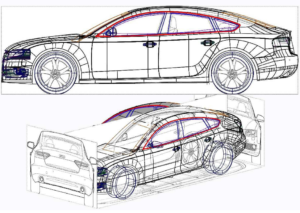 Wire-frame 3D models