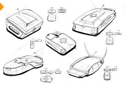 Medical kit sketch