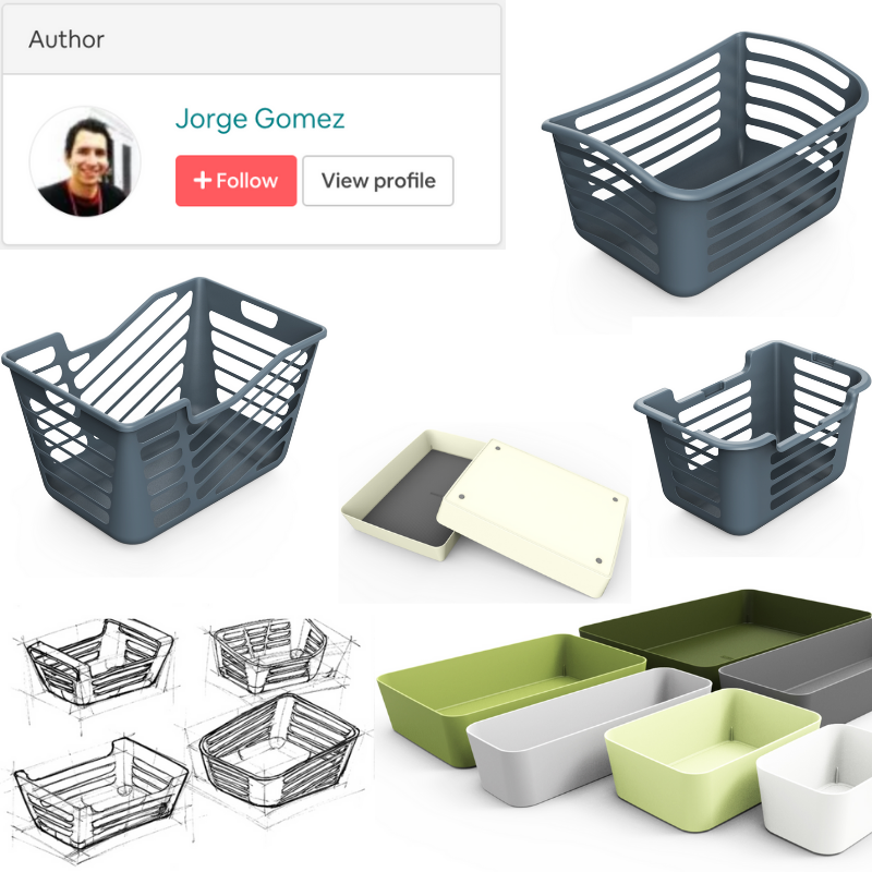 OPP Laundry basket and drawer organizers by Jorge Gomez