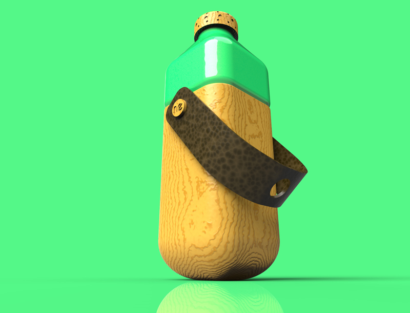 3D-rendering-water-bottle-design