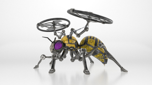 Robot-Wasp-by-Chromatophore3d