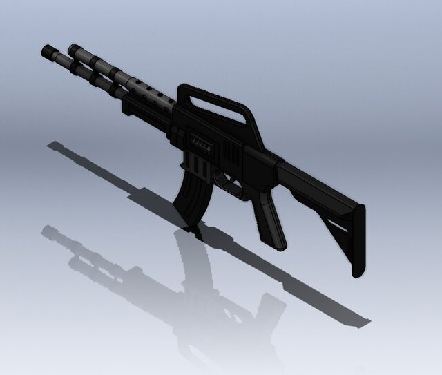 Tactical Rifle 3D Model