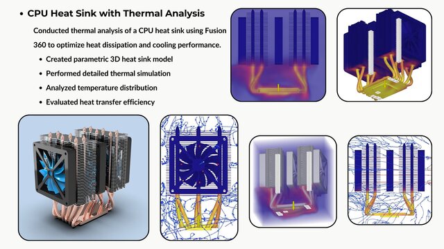 CPU Heat Sink with Thermal Analysis