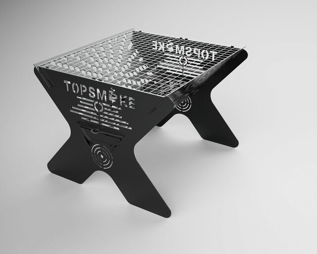 Conceptual design of Portable Firepit & BBQ with Ashtray