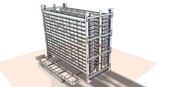 Automated Storage System for Bars / Pipes / Tubes / Iron Rods by Metafold