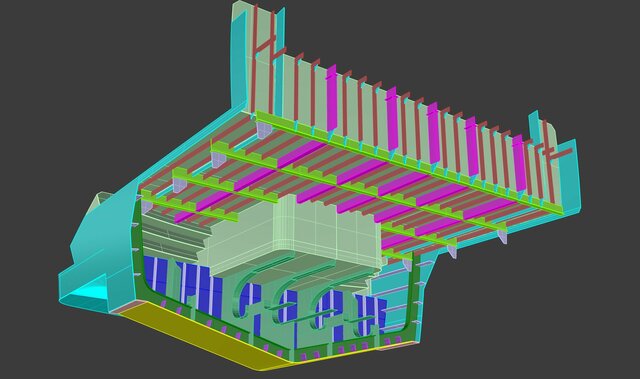 Mega Yacht stern redesign & extension