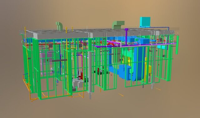 Mechanical Room Demo – 3D BIM Model