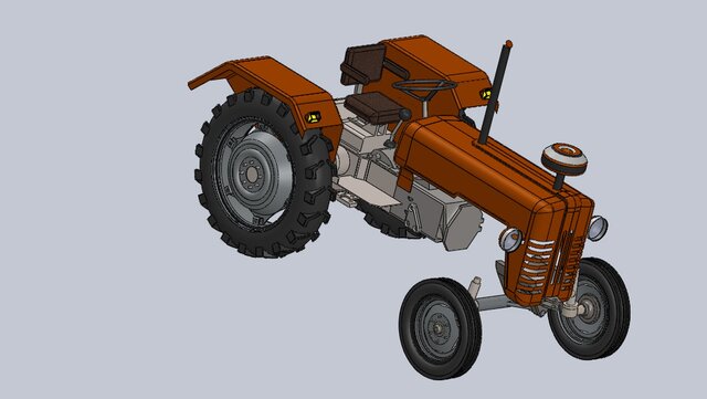 Tractor Complete Assembly Modeling