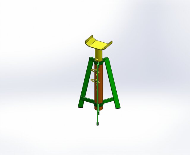 Easel with pin