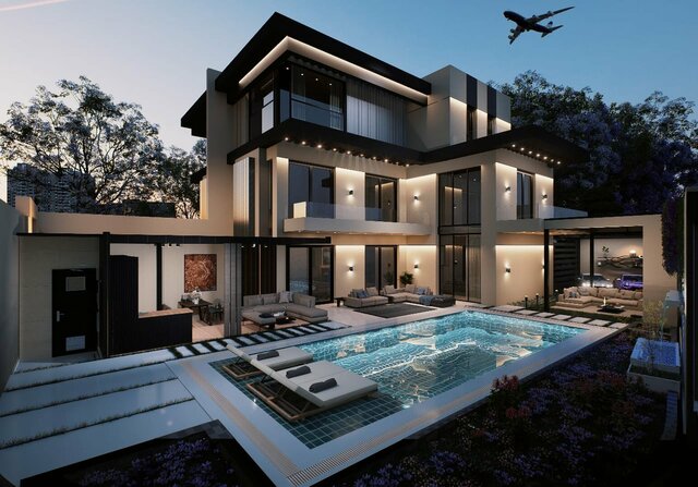 Exterior design villa