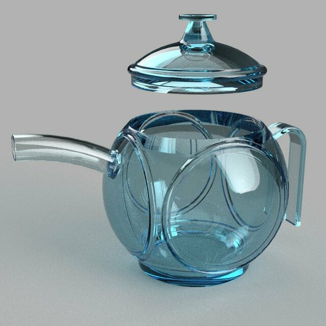 Glass teapot design