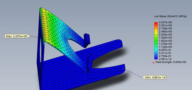 Mobile Holder FEA Simulation