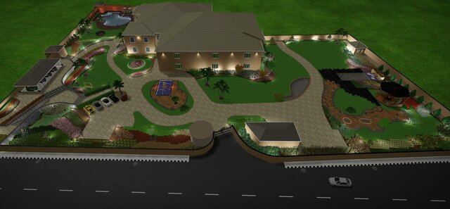 3D Landscape, Hardscape, Swimming Pool and Water Features Design