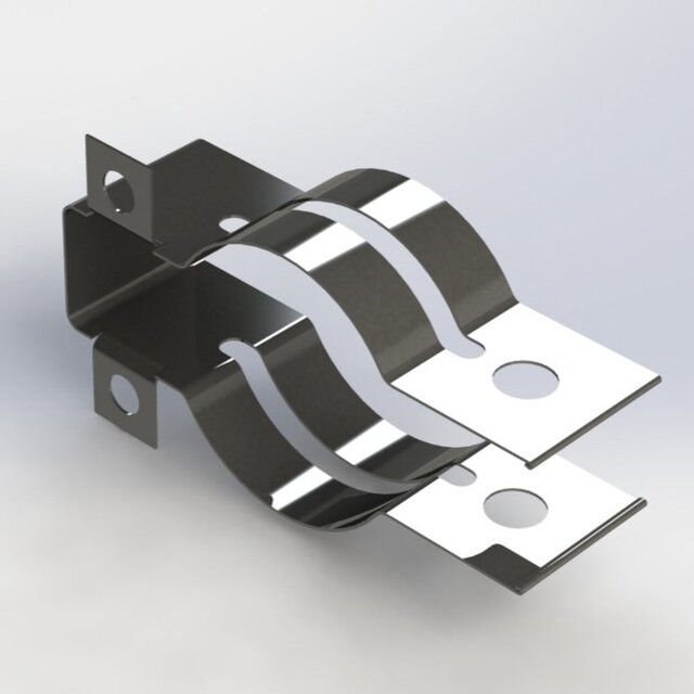 Precision Sheet Metal Clamp Design in SolidWorks