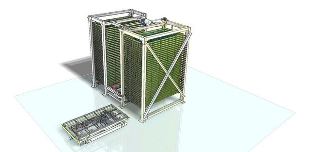 Sheet Metal Storage System with 2 towers 1500 X 3000 (5 x 10 kaki)