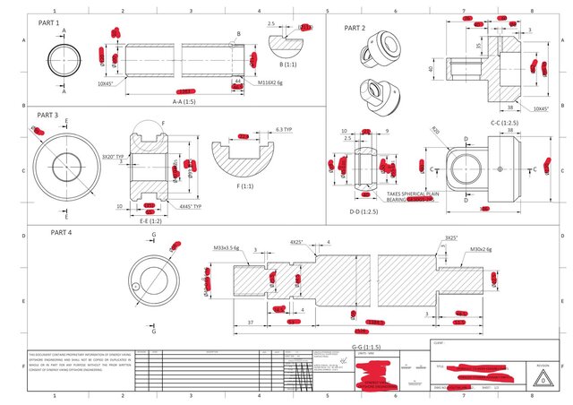 Hydraulic Cylinder Parts Drawing