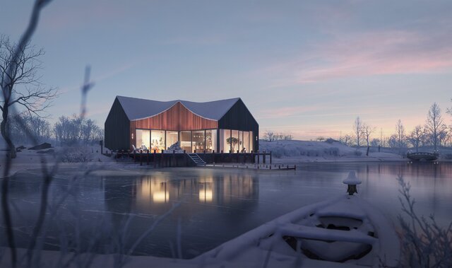 Serene retreat in Toyama | Atmospheric Exterior Rendering