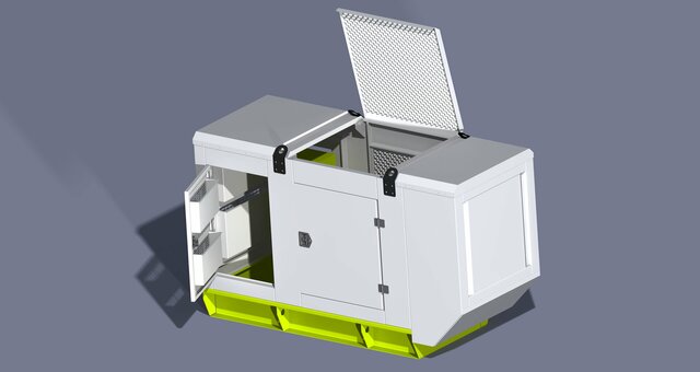 Silent Diesel Generator Canopy - 3D Models