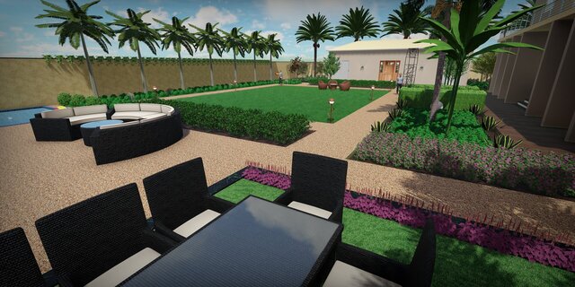 Animation for Landscaping for Villa