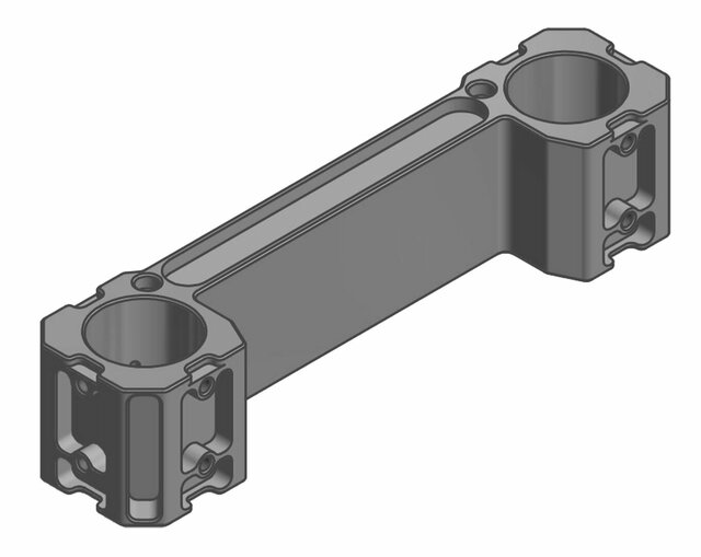 Drawing of aluminium milled part